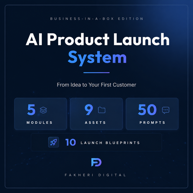 AI Product Launch System — Business-in-a-Box Edition by FAKHERI Digital